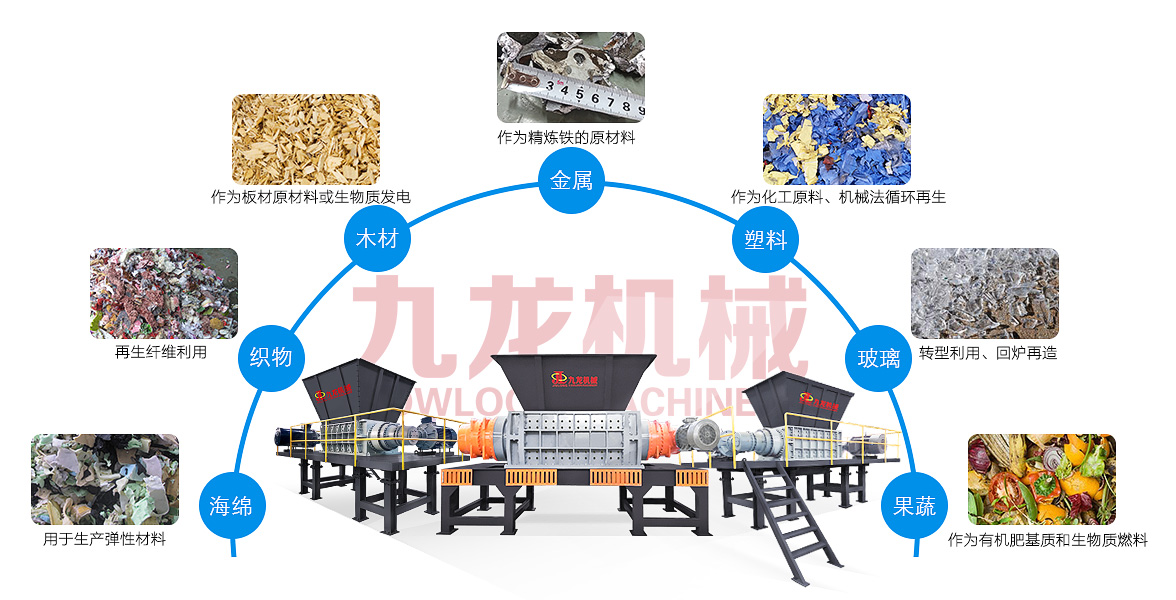 塑料桶撕碎機應用